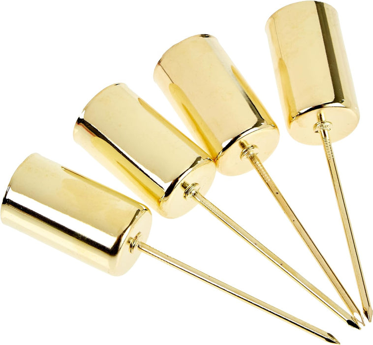 Stabkerzenhalter für Adventskranz und Gesteck 4 Stück 23mm | 10860 - Gold