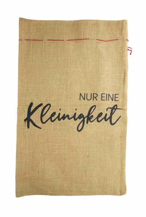 Jutesack "Nur eine Kleinigkeit" | 50x80 cm | natur | Weihnachten 12336