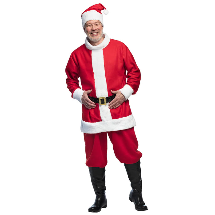 Weihnachtsmann Kostüm | Hose, Mantel, Mütze und Gürtel