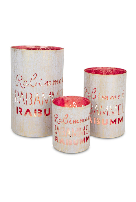 Laternen 3er Set "Rabimmel Rabammel Rabumm" | Metall | Größen bis 13×20 cm | 13436