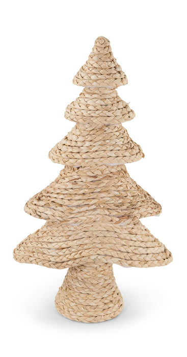 Deko-Weihnachtsbaum mit Korbgeflecht | Natur/Weiß | 43 cm | 16560