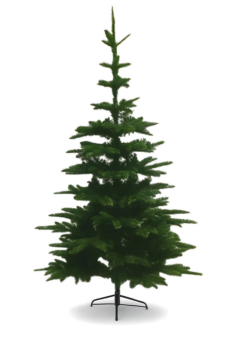 Riffelmacher Künstlicher Weihnachtsbaum Edeltanne | 553 Tips | 180 cm Höhe | Metallständer inklusive | dichter, realistischer Tannenbaum | 18945