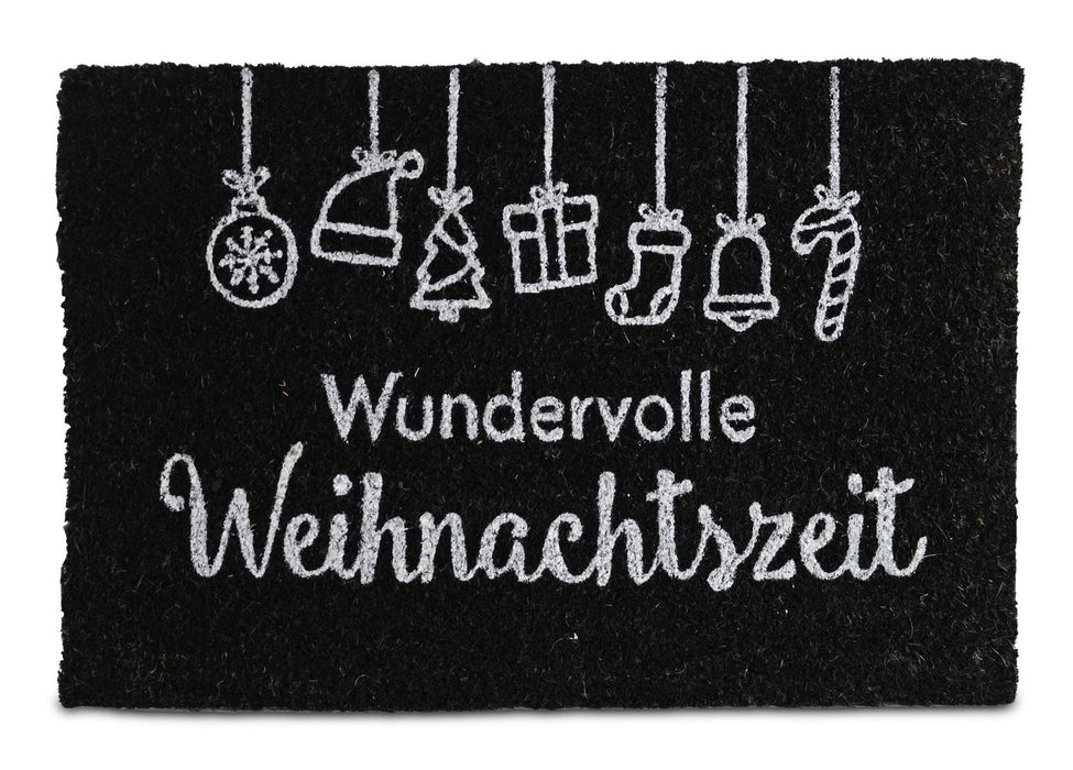 Fußmatte mit Motiv Wundervolle Weihnachtszeit | 40 x 60 x 1,5 cm | 24664