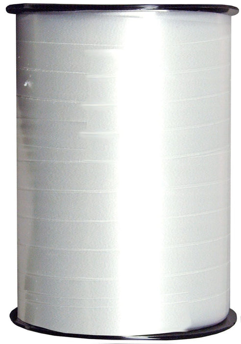 Polyband Weiß eine Rolle mit 250 m x 10 mm Kräuselband glänzend 31143
