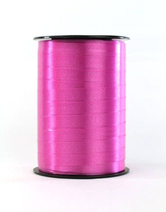 Polyband Pink eine Rolle mit 250 m x 10 mm Kräuselband glänzend 31146