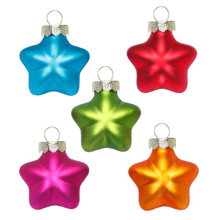 Weihnachtskugeln MilleFiori Kunststoff | Sterne Ø 4cm / 8Stk.