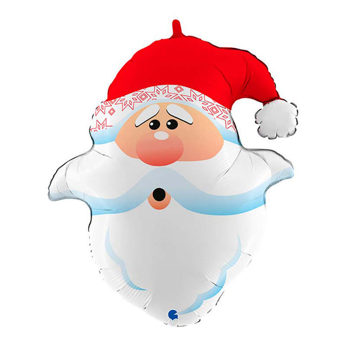 Shape Folienballon "Weihnachtsmann Kopf" | 66 cm