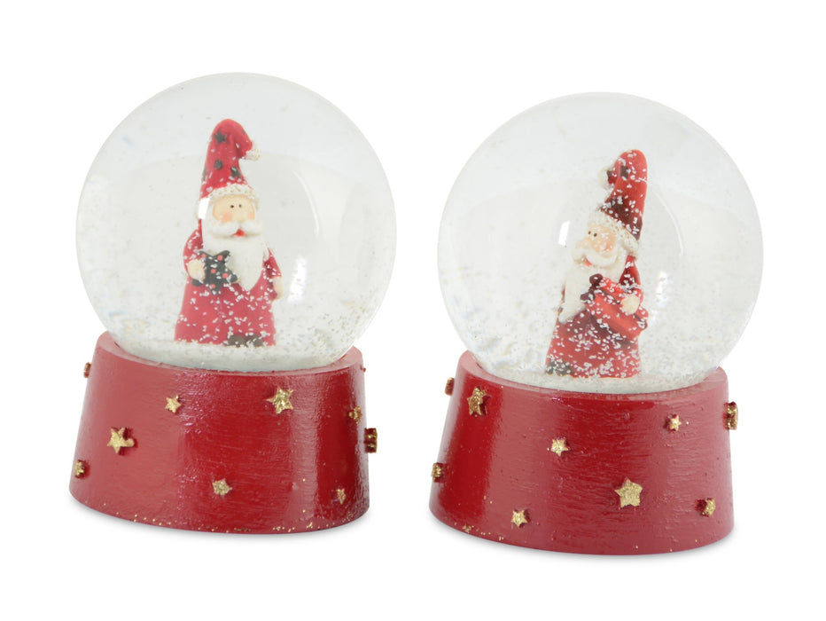 Riffelmacher Schneekugel Santa stehend | 2 Motive sortiert | 9,5 cm | 70322