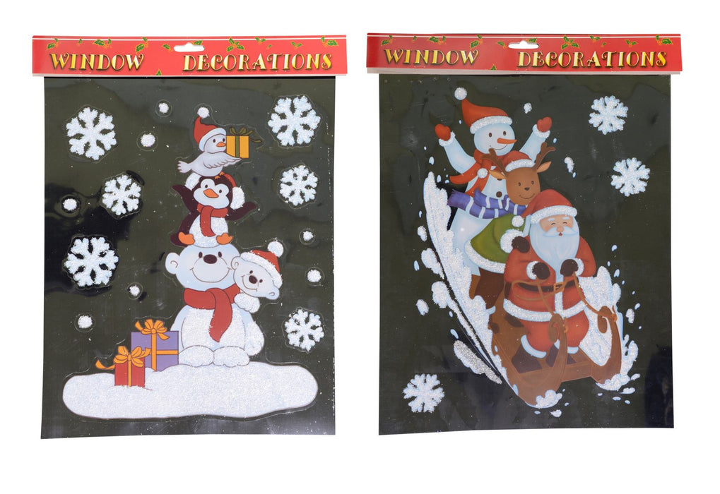 Fensterbild Weihnachten | 29x35 cm | 2 Motive sortiert Lieferung nach Vorrat | 75185