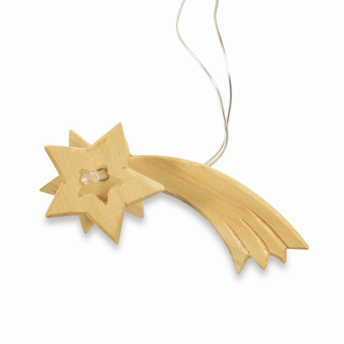 LED-Komet für Krippenstall | 10,5 cm | Holz mit Beleuchtung | 78387