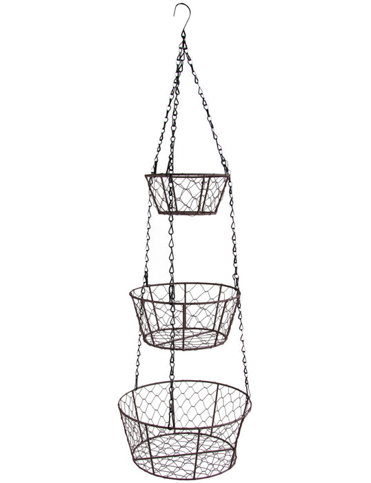 Riffelmacher Metall Körbe 3-tlg. Hänge Etagere 84 cm | 08213