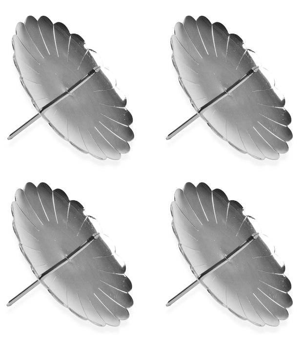 Adventskranz Adventskerzenhalter 4 Stück Ø 75 mm 10717 | Silber
