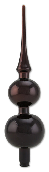 Thüringer Glasdesign Weihnachtsbaum Doppelspitze 31 cm - Cappuccino - A036-0424-999