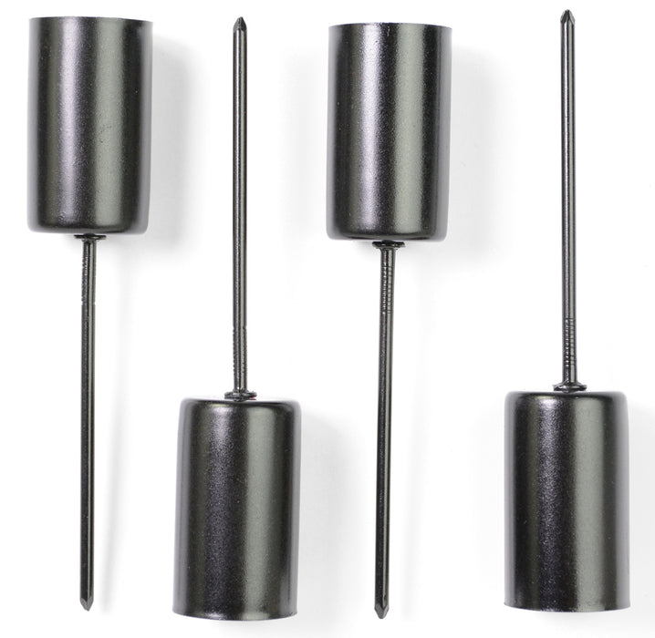 Stabkerzenhalter für Adventskranz und Gesteck 4 Stück 23mm 10862 | Schwarz