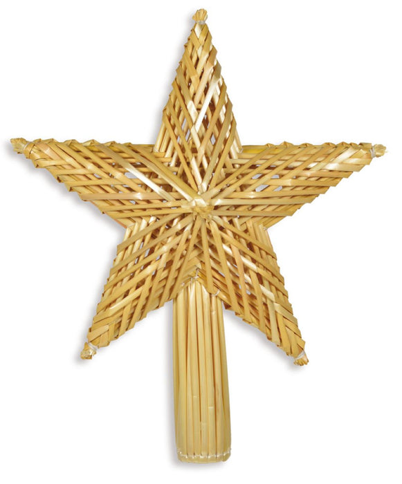 Christbaumspitze Strohstern - 30 cm | 75392 - Natürlicher Weihnachtsbaumschmuck