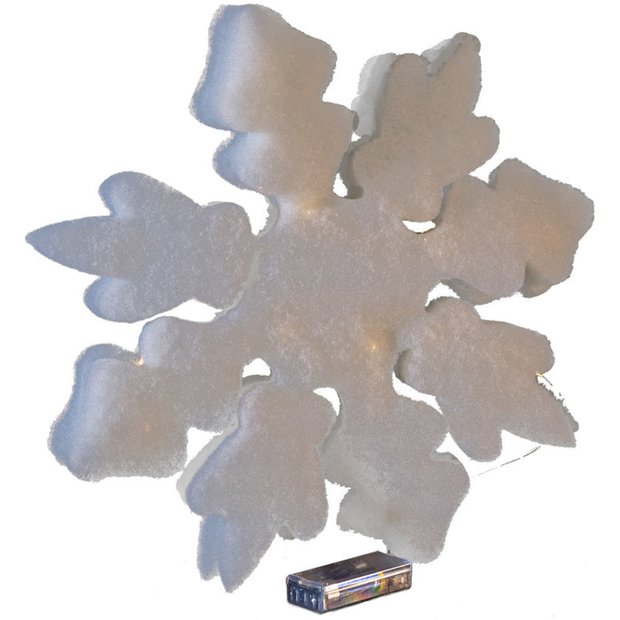 Riffelmacher LED Eisstern mit Minilichterkette 40 cm 68303 | Weiß
