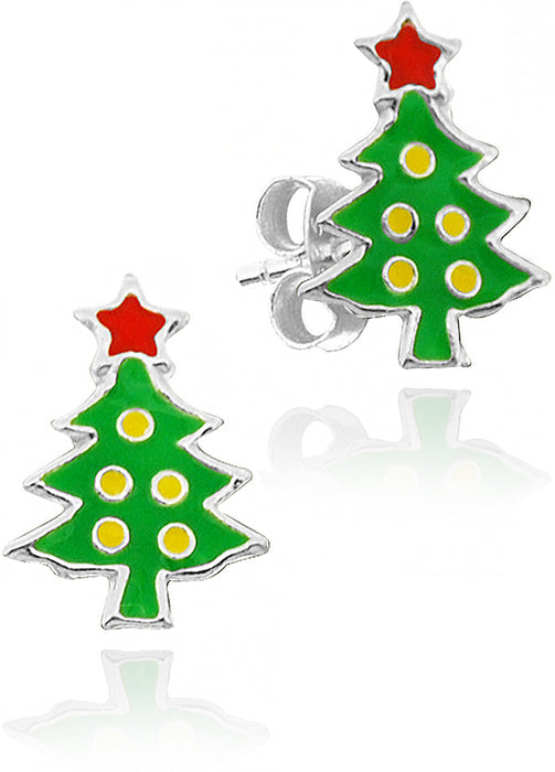 LUISIA Ohrstecker "Weihnachtsbaum" E-14456 - 925 Sterling Silber