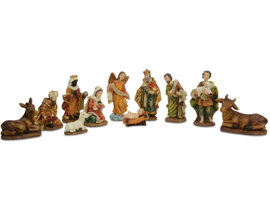 Krippenfiguren Set "Traditionell" 11-tlg. 7-9 cm Weihnachtskrippe | 78463