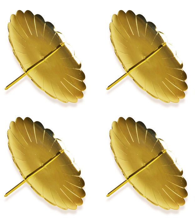 Adventskranz Adventskerzenhalter 4 Stück Ø 75 mm 10715 | Gold