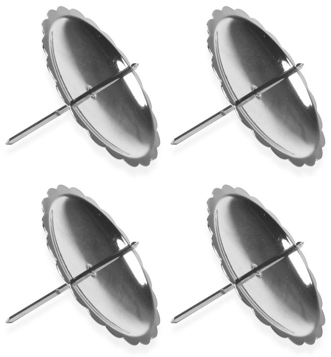 Riffelmacher 10702 Adventskerzenhalter 4 Stück Ø 60 mm - Silber