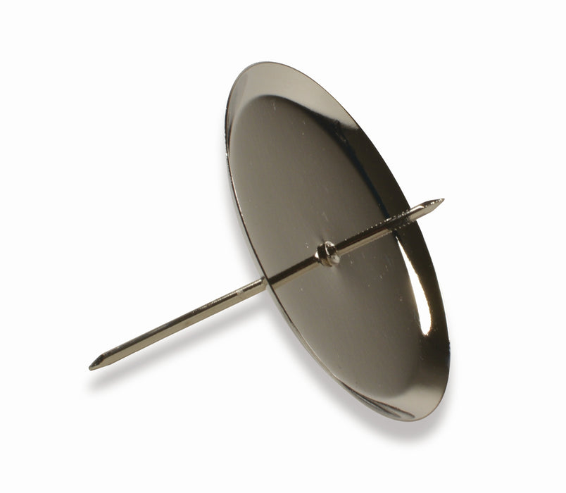 Adventskerzenhalter  | 4 Stück | Ø 6 cm | Metall Silber| 10752