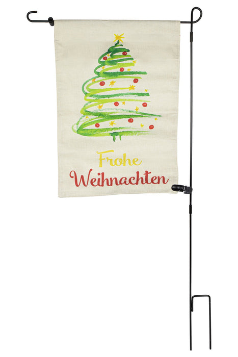Riffelmacher Gartenfahne "Weihnachtsbaum" 32x45 / 90 cm | 13508