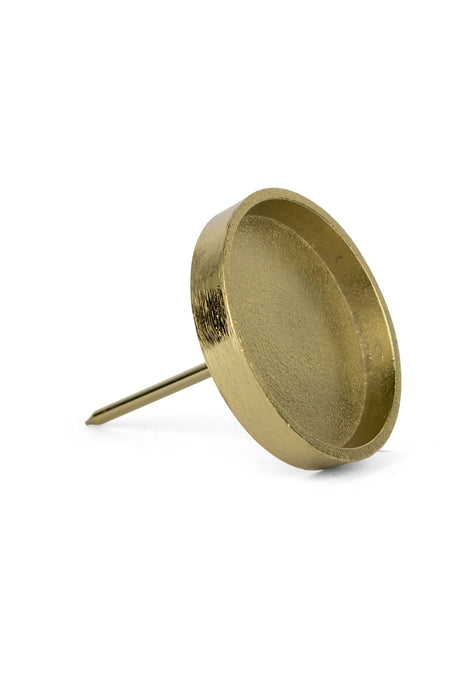 Adventskerzen-Stecker Halter | Aluminium Gold | 1 Stück | 9,5×11,5 cm |  13796