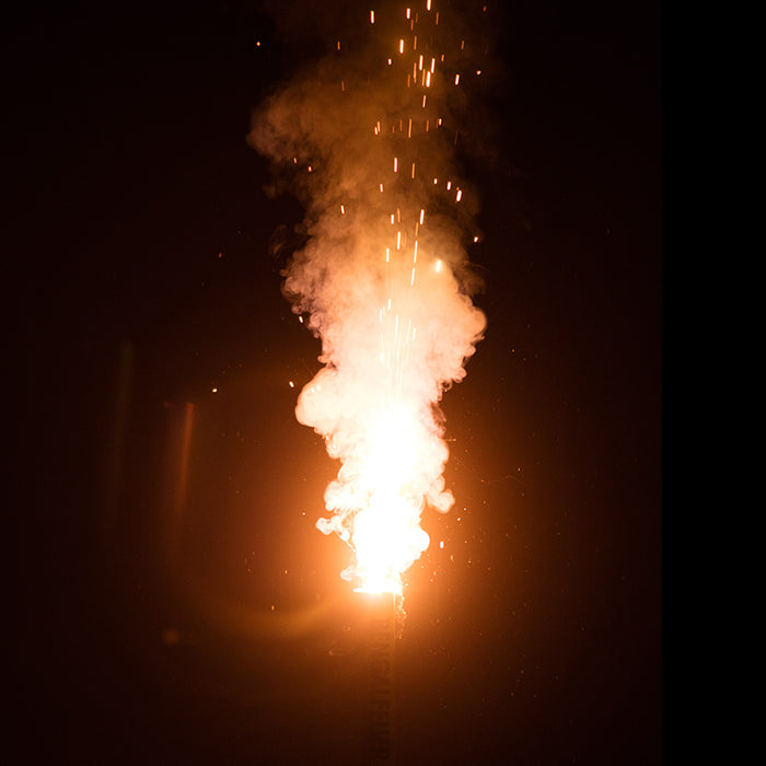 Gelbes Bengalfeuer 40 Sekunden Effektdauer mit gelbem Rauch