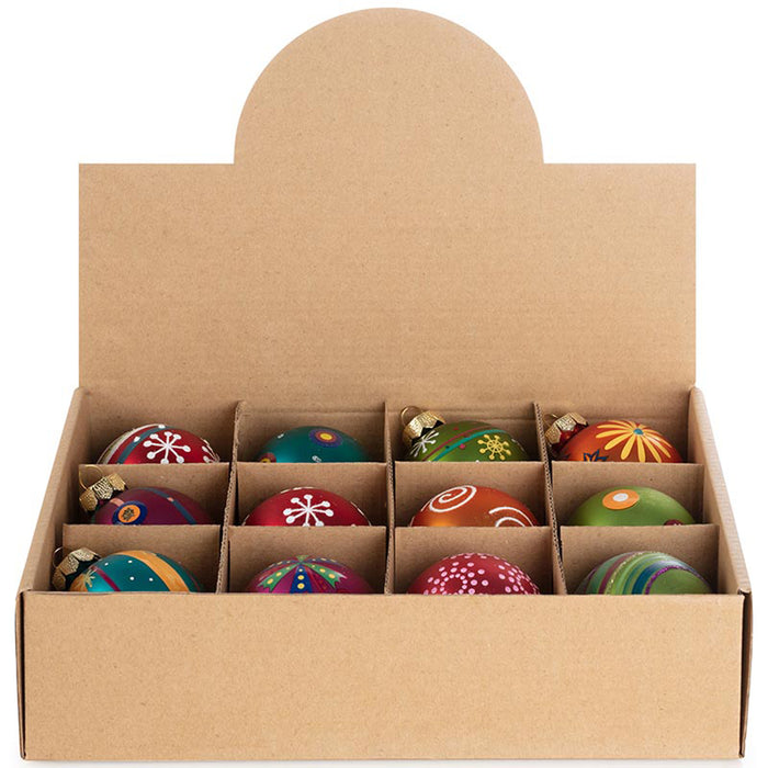 Weihnachtskugeln MilleFiori aus Glas | Ø 6cm / 12Stk. FM