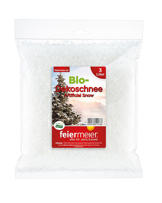 feiermeier® Bio Dekoschnee im Beutel 3 Liter