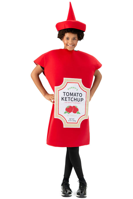"Ketchupflasche" Kostüm für Erwachsene 614007 | Rot - Einheitsgröße