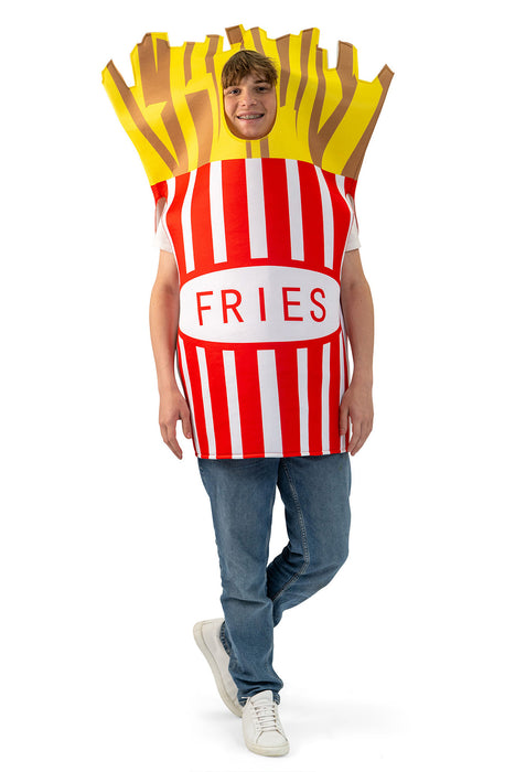 "Pommes" Kostüm für Erwachsene 614032 | Mehrfarbig - Einheitsgröße