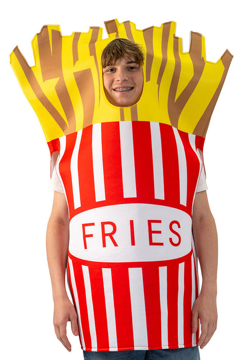 "Pommes" Kostüm für Erwachsene 614032 | Mehrfarbig - Einheitsgröße