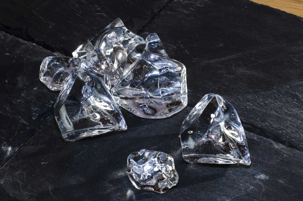 Deko Eiswürfel 5er Set | Ice Rocks Acryl klar | 30-60 mm | 68801