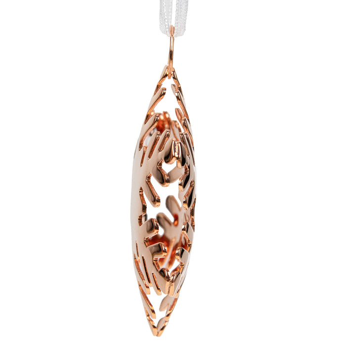 Riffelmacher Baumschmuck Deko Anhänger | Stern oder Schneeflocke sortiert | Kupfer 6 cm | Weihnachtsbaum Hänger Dekofigur | 71328