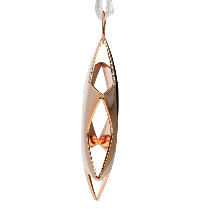Riffelmacher Baumschmuck Deko Anhänger | Stern oder Schneeflocke sortiert | Kupfer 6 cm | Weihnachtsbaum Hänger Dekofigur | 71328