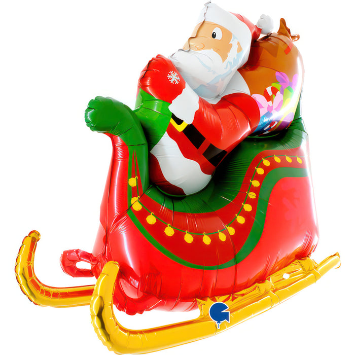 ABC3D Weihnachtsmann Schlitten 117cm