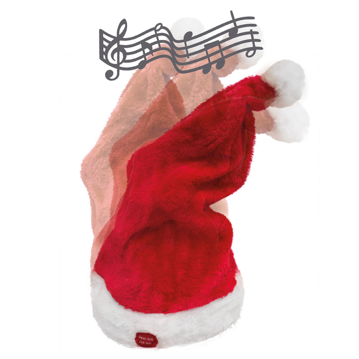 Weihnachtsmann Nikolaus Mütze - Animiert | Rot Weiß