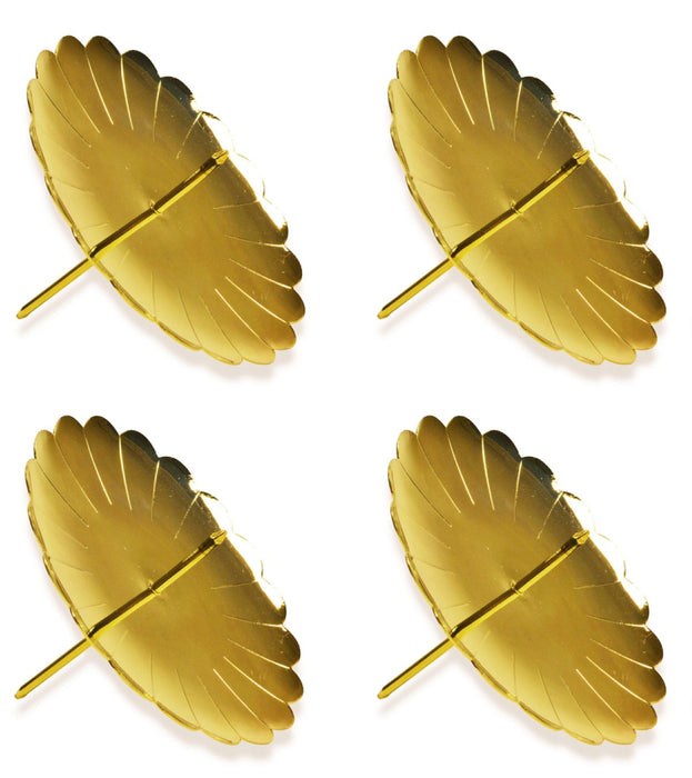 Adventskranz Adventskerzenhalter 4 Stück Ø 75 mm 10715 | Gold