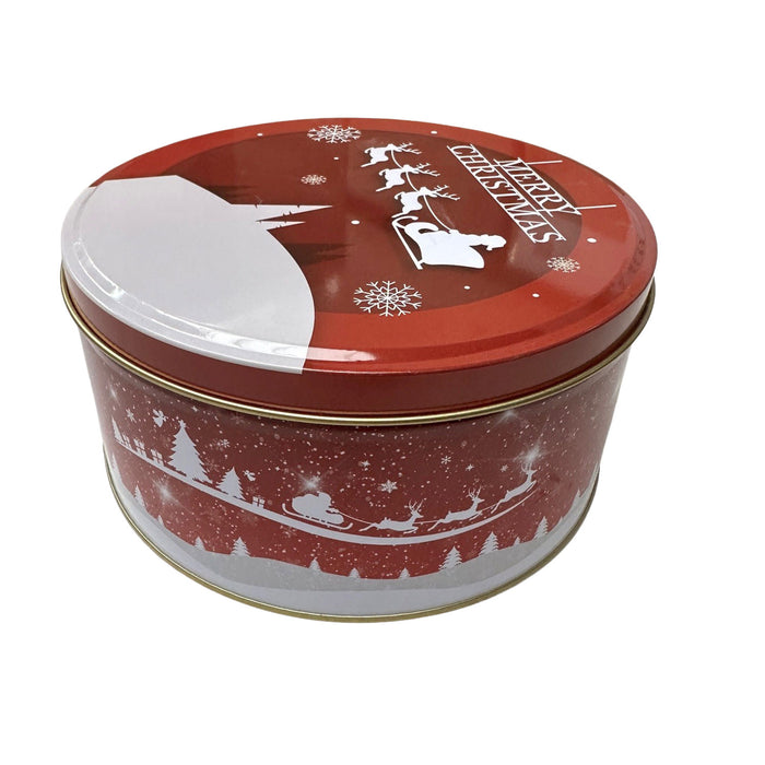 Gebäckdose "Merry Christmas" | 28 * 18 cm | Rot