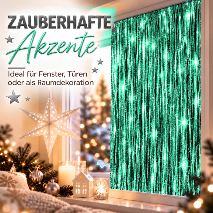 Lametta „Holographisch“ 300 Streifen 50 cm lang | Farbwahl