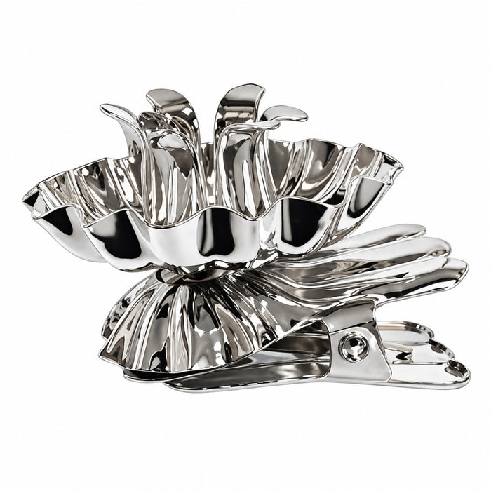 Baumkerzenhalter aus Metall - 10 Stück Ø 15mm | 10002 - Silber