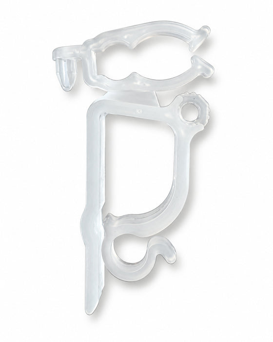 Riffelmacher Dachrinnenhalterung für Lichterketten 6 cm 10 Stück 14348 | Weiß