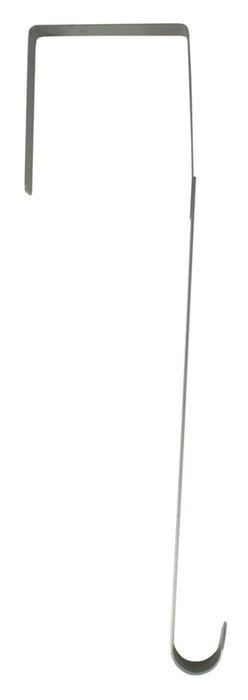 Riffelmacher Außentür Türhaken für Kränze 26cm 14402 | 2 Stück | Silber