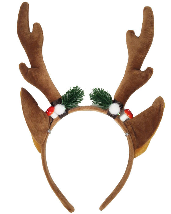 Haarreif zum Rentier Kostüm - weihnachtlich | Braun