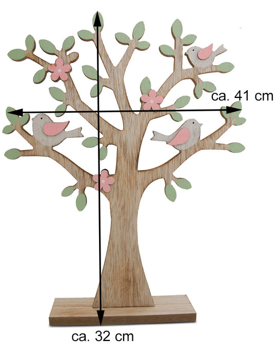 Riffelmacher Dekobaum mit Vögeln 06272 | ca. 32 x 41 cm