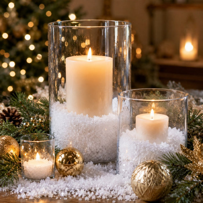Weihnachtsdeko "Pulver Schnee" | 1l - Weiß" glänzend