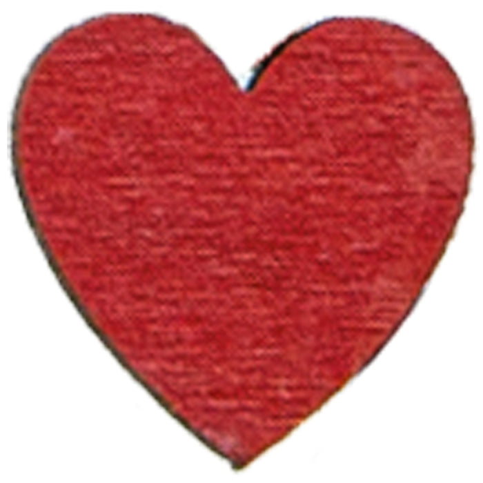 Holz Streudeko Herzen Rot 24 Stck. - Ø 1,5 cm | 08268 - Hochzeit Tischdekoration