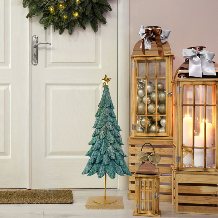 Dekofigur Tannenbaum Weihnachtsbaum aus Metall 76 cm | 22507 - Adventsdekoration