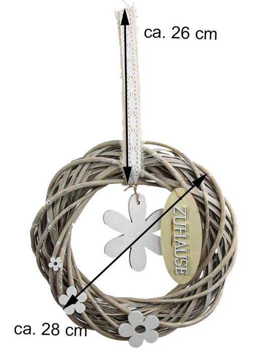 Riffelmacher Türkranz Weidenkranz 08199 | Ø 28 cm